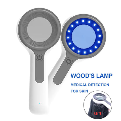 LED Woods Lamp Skin Analyzer with UV Magnifier for Facial Testing